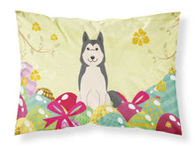 Load image into Gallery viewer, Easter Eggs West Siberian Laika Spitz Fabric Standard Pillowcase – Artistic Decorative Front, White Back BB6025PILLOWCASE