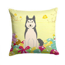 Load image into Gallery viewer, Easter Eggs West Siberian Laika Spitz Throw Pillow - 14x14 Decorative Pillow – Art for Your Home &amp; Patio BB6025PW1414