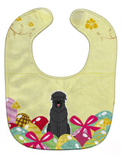 Load image into Gallery viewer, Easter Eggs Black Russian Terrier Baby Bib BB6026BIB