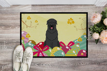 Load image into Gallery viewer, Easter Eggs Black Russian Terrier Doormat - 24x36 Decorative Floor Mat – Indoor/Outdoor Rug with Artistic Flair BB6026JMAT