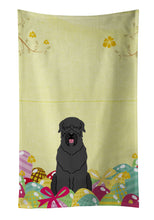 Load image into Gallery viewer, Easter Eggs Black Russian Terrier Kitchen Towel – Artistic Dish Towel for Everyday Use BB6026KTWL