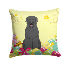 Load image into Gallery viewer, Easter Eggs Black Russian Terrier Throw Pillow - 14x14 Decorative Pillow – Art for Your Home &amp; Patio BB6026PW1414