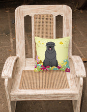 Load image into Gallery viewer, Easter Eggs Black Russian Terrier Fabric Decorative Pillow BB6026PW1818