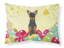 Load image into Gallery viewer, Easter Eggs Manchester Terrier Fabric Standard Pillowcase – Artistic Decorative Front, White Back BB6028PILLOWCASE