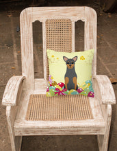 Load image into Gallery viewer, Easter Eggs Manchester Terrier Fabric Decorative Pillow BB6028PW1818