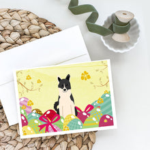 Load image into Gallery viewer, Easter Eggs Russo-European Laika Spitz Greeting Cards -  Blank Note Cards – 8-Pack of Artist-Designed Cards with Envelopes