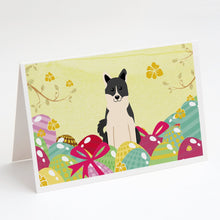 Load image into Gallery viewer, Easter Eggs Russo-European Laika Spitz Greeting Cards -  Blank Note Cards – 8-Pack of Artist-Designed Cards with Envelopes