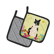 Load image into Gallery viewer, Easter Eggs Russo-European Laika Spitz Pot Holders - Set of 2 - Heat-Resistant Kitchen Essentials BB6029PTHD