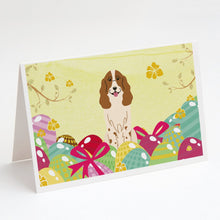 Load image into Gallery viewer, Easter Eggs Russian Spaniel Greeting Cards -  Blank Note Cards – 8-Pack of Artist-Designed Cards with Envelopes