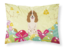 Load image into Gallery viewer, Easter Eggs Russian Spaniel Fabric Standard Pillowcase – Artistic Decorative Front, White Back BB6031PILLOWCASE