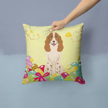 Load image into Gallery viewer, Easter Eggs Russian Spaniel Throw Pillow - 14x14 Decorative Pillow – Art for Your Home &amp; Patio BB6031PW1414