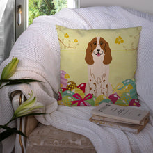 Load image into Gallery viewer, Easter Eggs Russian Spaniel Throw Pillow - 14x14 Decorative Pillow – Art for Your Home &amp; Patio BB6031PW1414