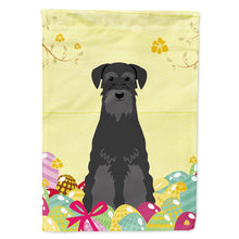 Load image into Gallery viewer, Easter Eggs Standard Schnauzer Black Flag Canvas House Size BB6032CHF
