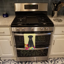 Load image into Gallery viewer, Easter Eggs Standard Schnauzer Black Kitchen Towel – Artistic Dish Towel for Everyday Use BB6032KTWL