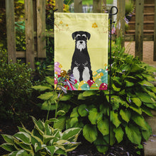 Load image into Gallery viewer, Easter Eggs Standard Schnauzer Salt and Pepper Garden Flag - Outdoor Decorative Yard Flag BB6033GF