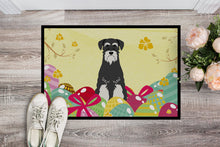 Load image into Gallery viewer, Easter Eggs Standard Schnauzer Salt and Pepper Doormat - 18x27 Decorative Floor Mat – Indoor/Outdoor Rug with Artistic Flair BB6033MAT