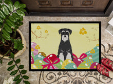Load image into Gallery viewer, Easter Eggs Standard Schnauzer Salt and Pepper Doormat - 18x27 Decorative Floor Mat – Indoor/Outdoor Rug with Artistic Flair BB6033MAT