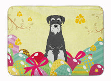 Load image into Gallery viewer, Easter Eggs Standard Schnauzer Salt and Pepper Machine Washable Memory Foam Mat BB6033RUG