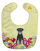 Load image into Gallery viewer, Easter Eggs Standard Schnauzer Black Grey Baby Bib BB6034BIB