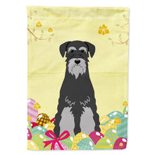 Load image into Gallery viewer, Easter Eggs Standard Schnauzer Black Grey Flag Canvas House Size BB6034CHF