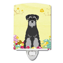 Load image into Gallery viewer, Easter Eggs Standard Schnauzer Black Grey Ceramic Night Light BB6034CNL