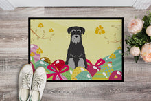 Load image into Gallery viewer, Easter Eggs Standard Schnauzer Black Grey Doormat - 24x36 Decorative Floor Mat – Indoor/Outdoor Rug with Artistic Flair BB6034JMAT