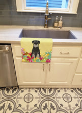 Load image into Gallery viewer, Easter Eggs Standard Schnauzer Black Grey Kitchen Towel – Artistic Dish Towel for Everyday Use BB6034KTWL