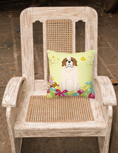 Load image into Gallery viewer, Easter Eggs Saint Bernard Fabric Decorative Pillow BB6035PW1818