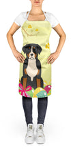 Load image into Gallery viewer, Easter Eggs Greater Swiss Mountain Dog Apron – Artist-Designed Kitchen, BBQ &amp; Craft Apron BB6037APRON