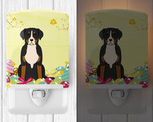 Load image into Gallery viewer, Easter Eggs Greater Swiss Mountain Dog Ceramic Night Light BB6037CNL