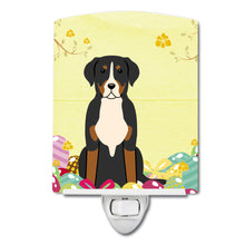 Load image into Gallery viewer, Easter Eggs Greater Swiss Mountain Dog Ceramic Night Light BB6037CNL
