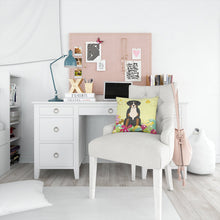 Load image into Gallery viewer, Easter Eggs Greater Swiss Mountain Dog Throw Pillow - 14x14 Decorative Pillow – Art for Your Home &amp; Patio BB6037PW1414