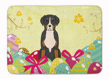 Load image into Gallery viewer, Easter Eggs Greater Swiss Mountain Dog Machine Washable Memory Foam Mat BB6037RUG