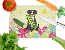 Load image into Gallery viewer, Easter Eggs Entlebucher Glass Cutting Boards – Durable, Decorative Kitchen Art Large BB6038LCB
