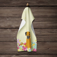 Load image into Gallery viewer, Easter Eggs Border Terrier Kitchen Towel – Artistic Dish Towel for Everyday Use BB6039KTWL