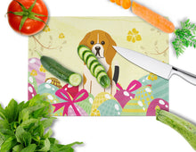 Load image into Gallery viewer, Easter Eggs Beagle Tricolor Glass Cutting Boards – Durable, Decorative Kitchen Art Large BB6040LCB