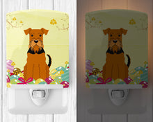 Load image into Gallery viewer, Easter Eggs Airedale Ceramic Night Light BB6041CNL