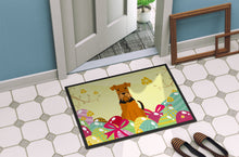 Load image into Gallery viewer, Easter Eggs Airedale Doormat - 24x36 Decorative Floor Mat – Indoor/Outdoor Rug with Artistic Flair BB6041JMAT