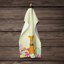 Load image into Gallery viewer, Easter Eggs Airedale Kitchen Towel – Artistic Dish Towel for Everyday Use BB6041KTWL