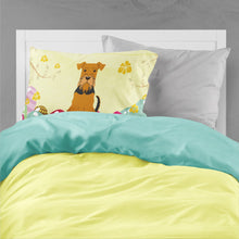 Load image into Gallery viewer, Easter Eggs Airedale Fabric Standard Pillowcase – Artistic Decorative Front, White Back BB6041PILLOWCASE