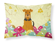 Load image into Gallery viewer, Easter Eggs Airedale Fabric Standard Pillowcase – Artistic Decorative Front, White Back BB6041PILLOWCASE