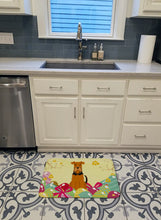 Load image into Gallery viewer, Easter Eggs Airedale Machine Washable Memory Foam Mat BB6041RUG