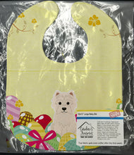 Load image into Gallery viewer, Easter Eggs Westie Baby Bib BB6042BIB