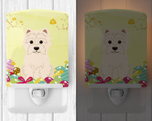 Load image into Gallery viewer, Easter Eggs Westie Ceramic Night Light BB6042CNL