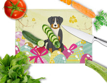 Load image into Gallery viewer, Easter Eggs Appenzeller Sennenhund Glass Cutting Boards – Durable, Decorative Kitchen Art Large BB6043LCB