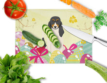Load image into Gallery viewer, Easter Eggs Swiss Hound Glass Cutting Boards – Durable, Decorative Kitchen Art Large BB6044LCB