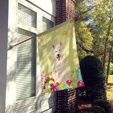 Load image into Gallery viewer, Easter Eggs White German Shepherd Flag Canvas House Size BB6045CHF