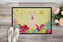 Load image into Gallery viewer, Easter Eggs White German Shepherd Doormat - 18x27 Decorative Floor Mat – Indoor/Outdoor Rug with Artistic Flair BB6045MAT