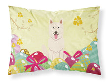 Load image into Gallery viewer, Easter Eggs White German Shepherd Fabric Standard Pillowcase – Artistic Decorative Front, White Back BB6045PILLOWCASE