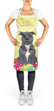 Load image into Gallery viewer, Easter Eggs Staffordshire Bull Terrier Blue Apron – Artist-Designed Kitchen, BBQ &amp; Craft Apron BB6046APRON